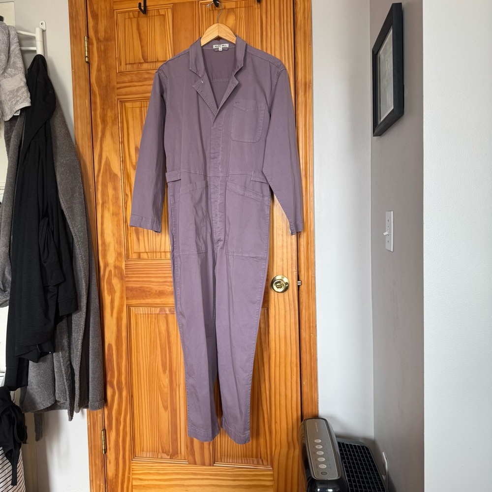 Alex Mill Standard Jumpsuit in Grey Lilac - Picture 3 of 6